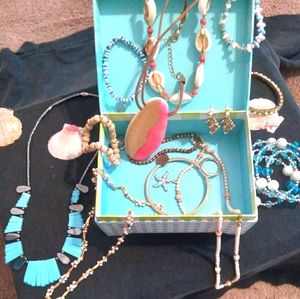 Beachy Jewelry Box filled with TREASURE
